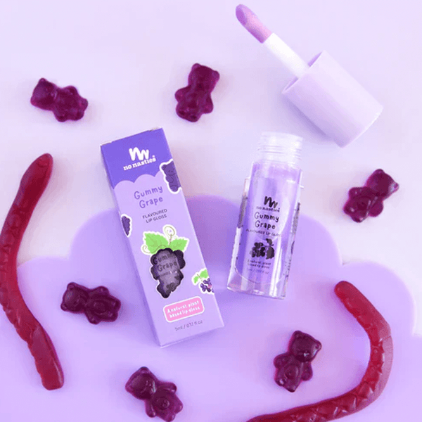 No Nasties Natural Lip Gloss Gummy Grape