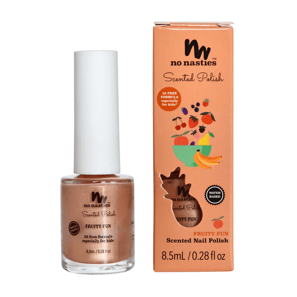 No Nasties Natural Scented Kids Nail Polish Fruity Fun - Peach