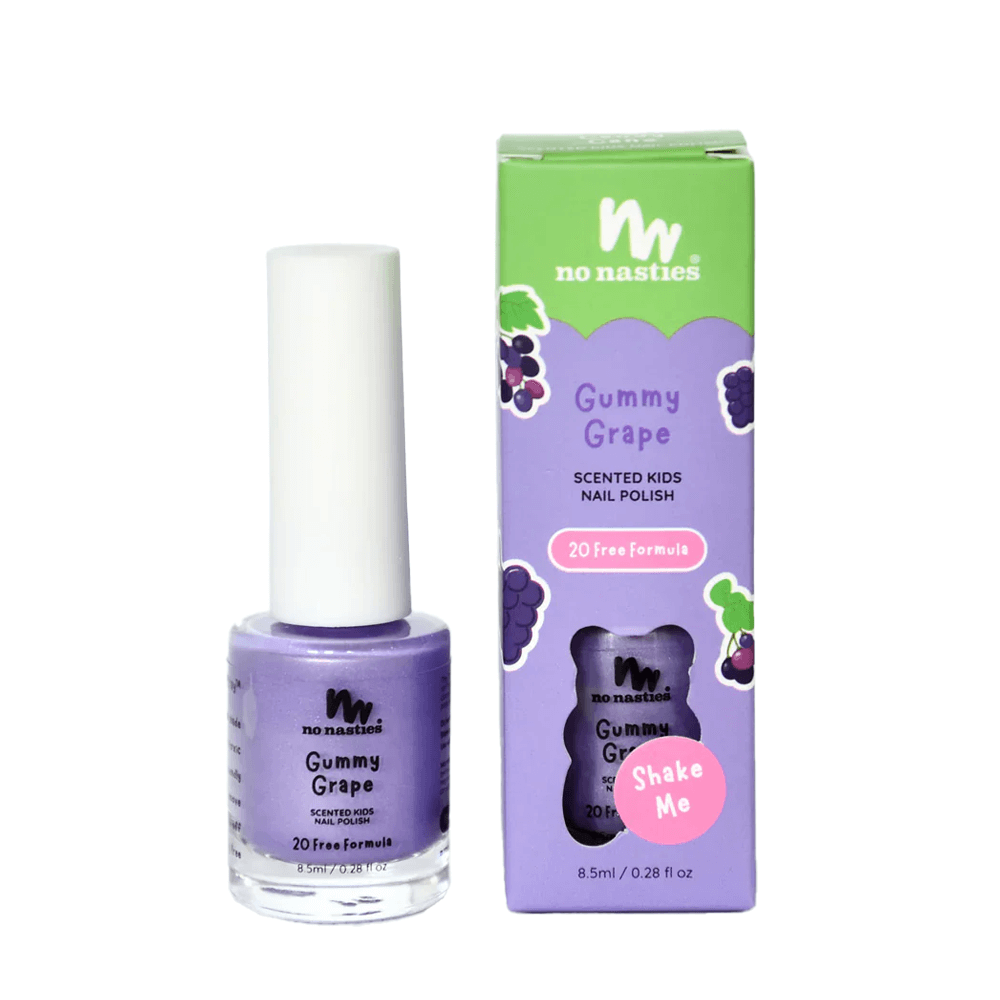 No Nasties Natural Scented Kids Nail Polish Gummy Grape - Purple