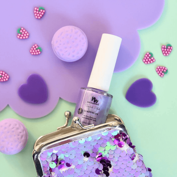 No Nasties Natural Scented Kids Nail Polish Gummy Grape - Purple