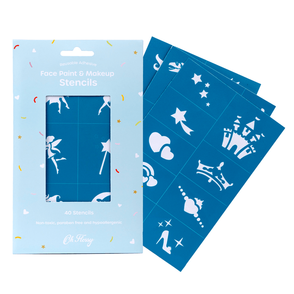 Oh Flossy Reusable Adhesive Face Paint & Makeup Stencils