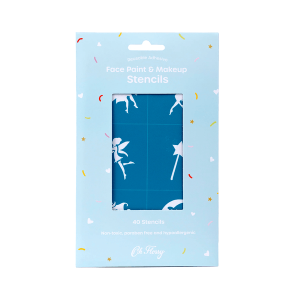 Oh Flossy Reusable Adhesive Face Paint & Makeup Stencils