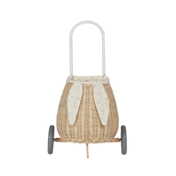 Olli Ella Rattan Bunny Luggy with Lining – Pansy