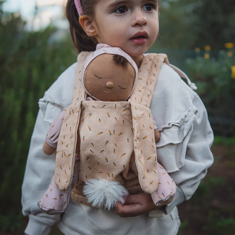 Olli Ella Dinkum Cottontail Doll Carrier - Hopscotch