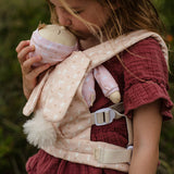 Olli Ella Dinkum Cottontail Doll Carrier - Blossom Lapin
