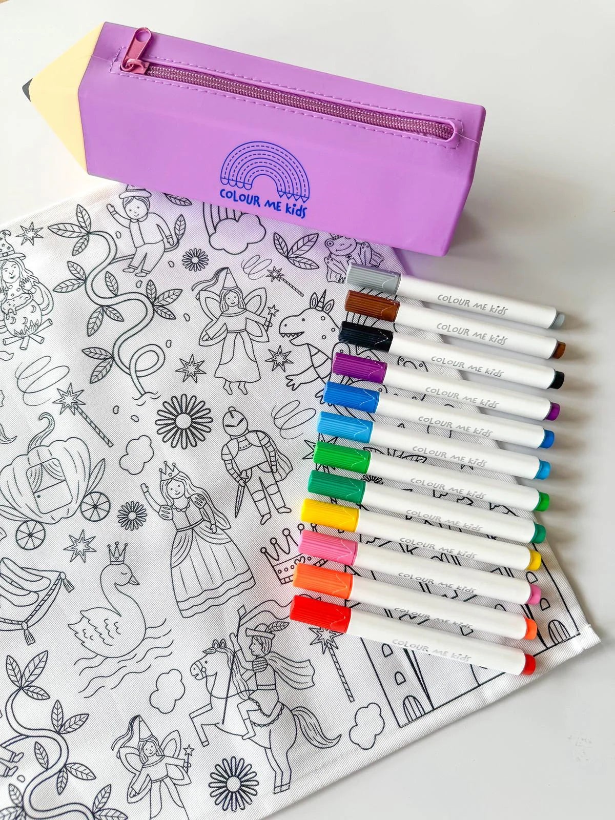 Washable, Reusable Colouring-In Solo Mat Kit - Once Upon A Time