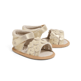 Pretty Brave Hearts Baby Sandal - Gold Sparkle