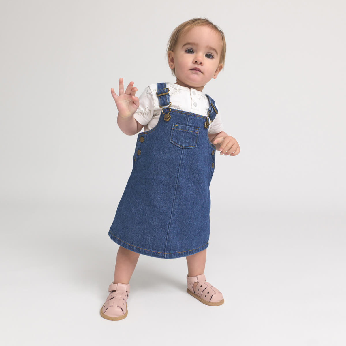 Pretty Brave Maya Baby Sandal - Blush