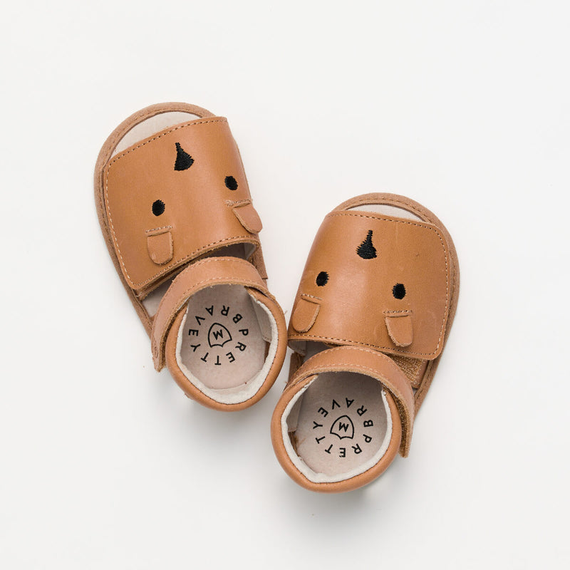 Pretty Brave Teddy Baby Sandal - Tan