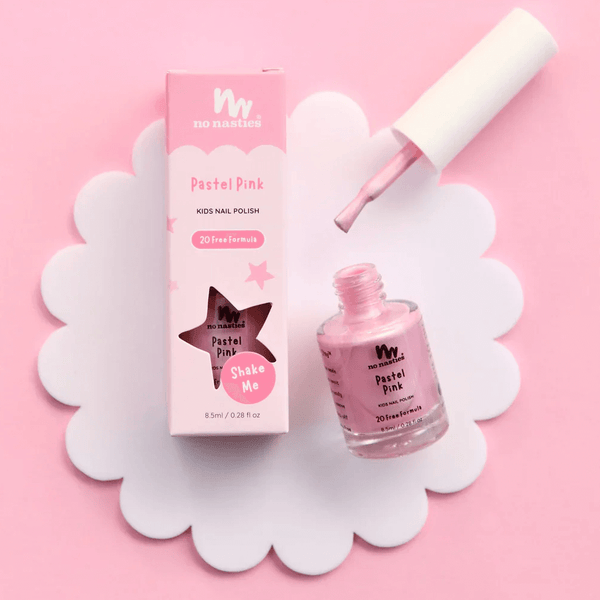 No Nasties Natural Kid's Water-Based Kids Nail Polish - Pastel Pink