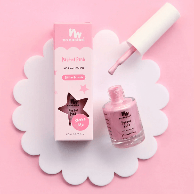 No Nasties Natural Kid's Water-Based Kids Nail Polish - Pastel Pink