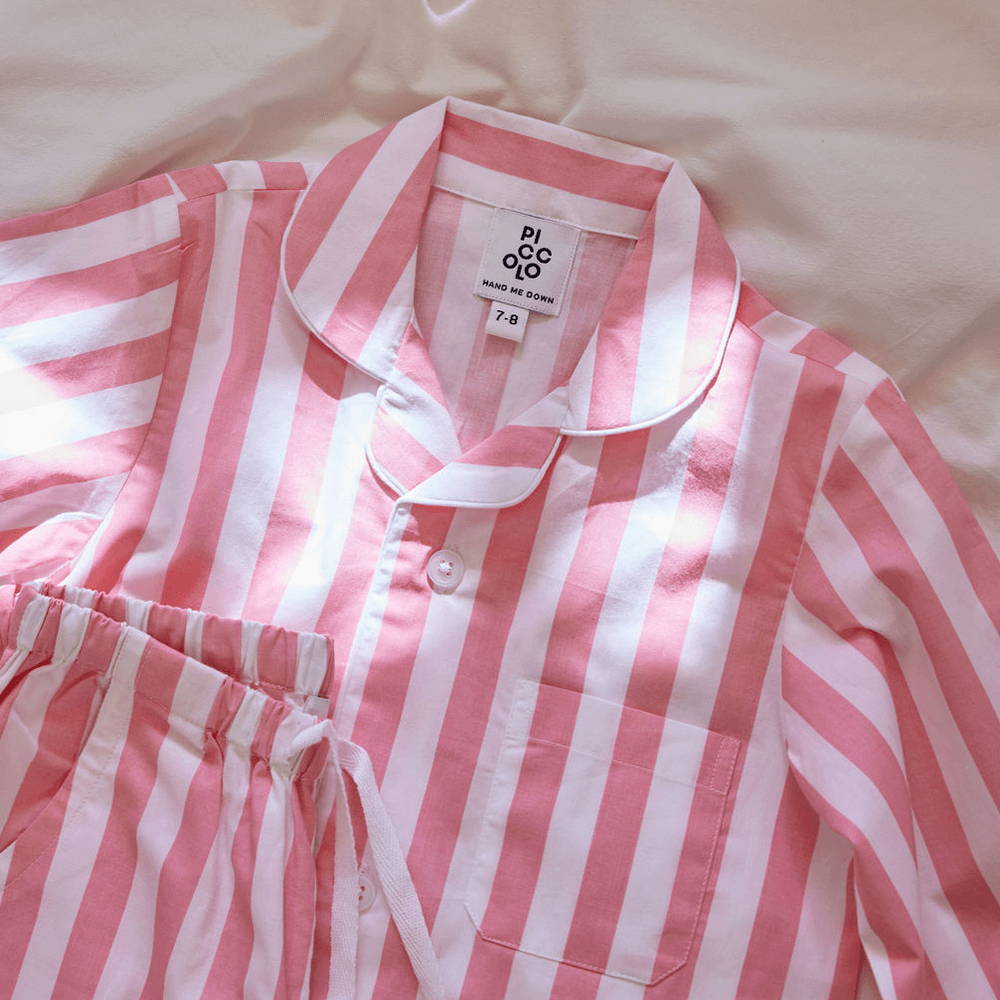 Piccolo Pyjama Long Set - Ballet Pink