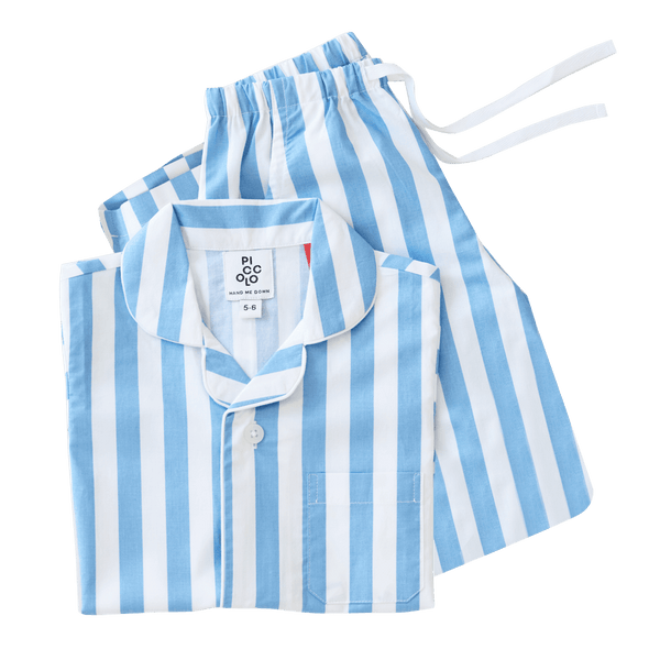 Piccolo Pyjama Long Set - Sky Blue