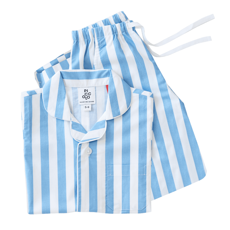 Piccolo Pyjama Long Set - Sky Blue