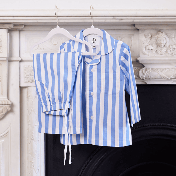 Piccolo Pyjama Long Set - Sky Blue