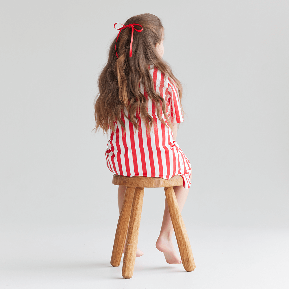 Piccolo Pyjama Short Set - Carnival Red