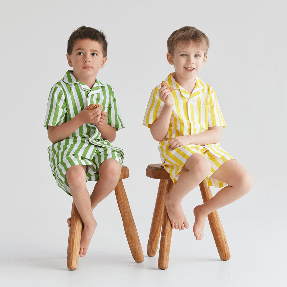 Piccolo Pyjama Short Set - Meadow Green