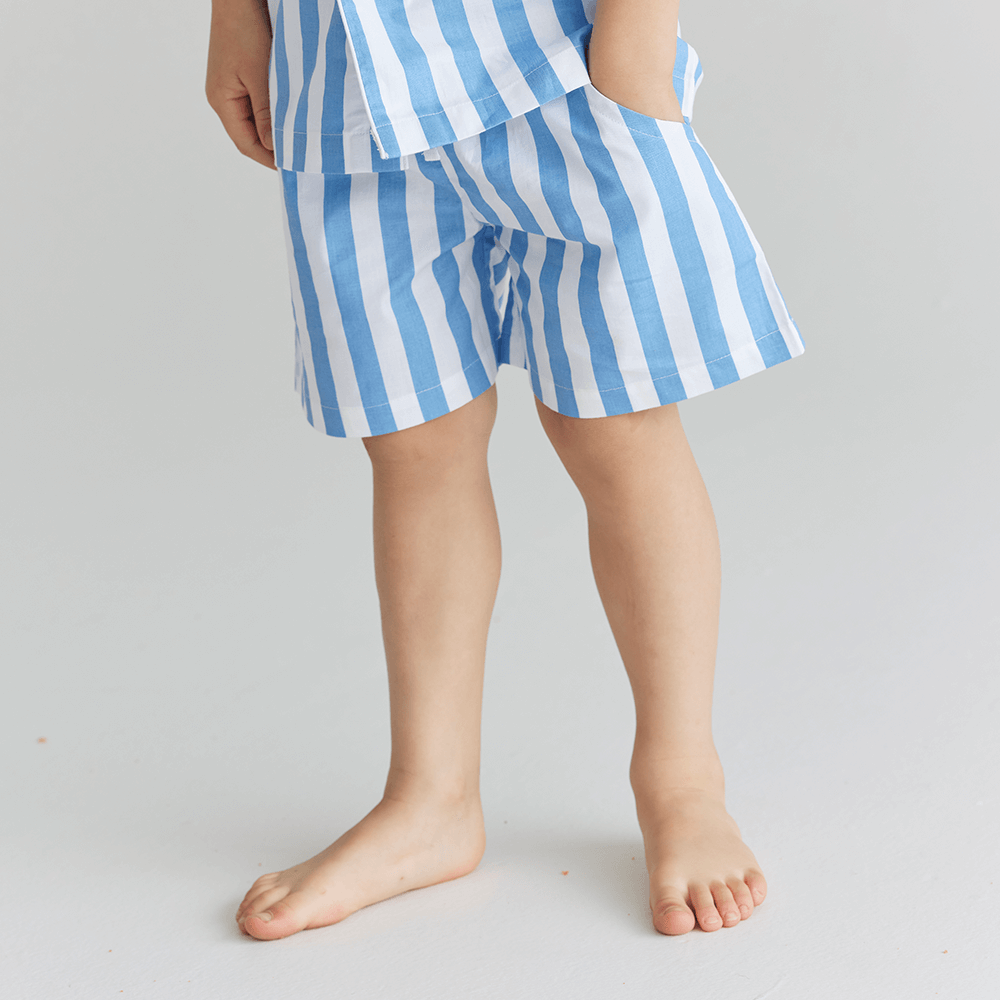 Piccolo Pyjama Short Set - Sky Blue