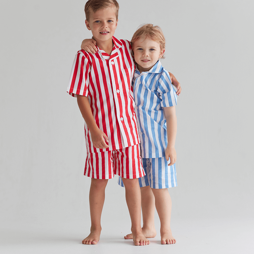 Piccolo Pyjama Short Set - Sky Blue