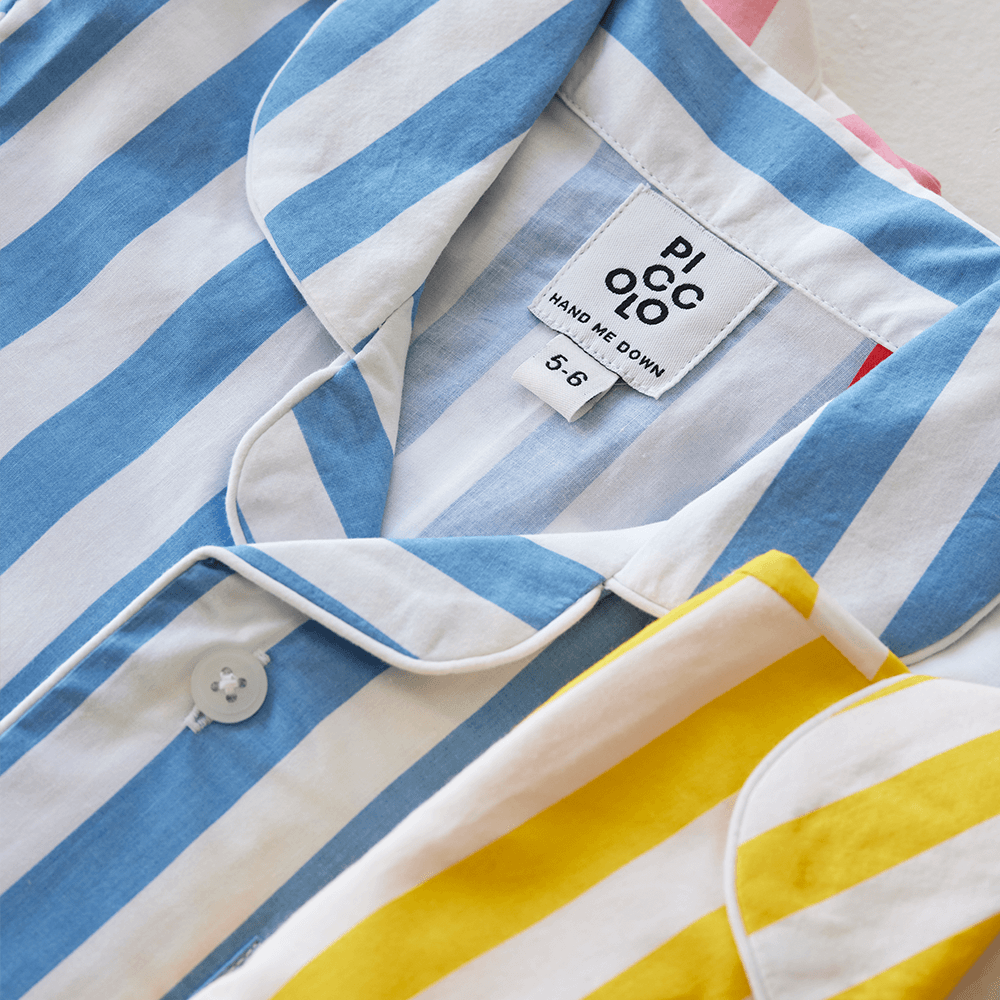 Piccolo Pyjama Short Set - Sky Blue