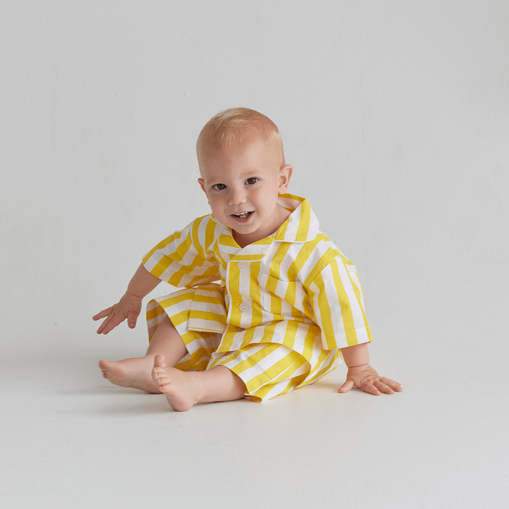 Piccolo Pyjama Short Set - Sunshine Yellow