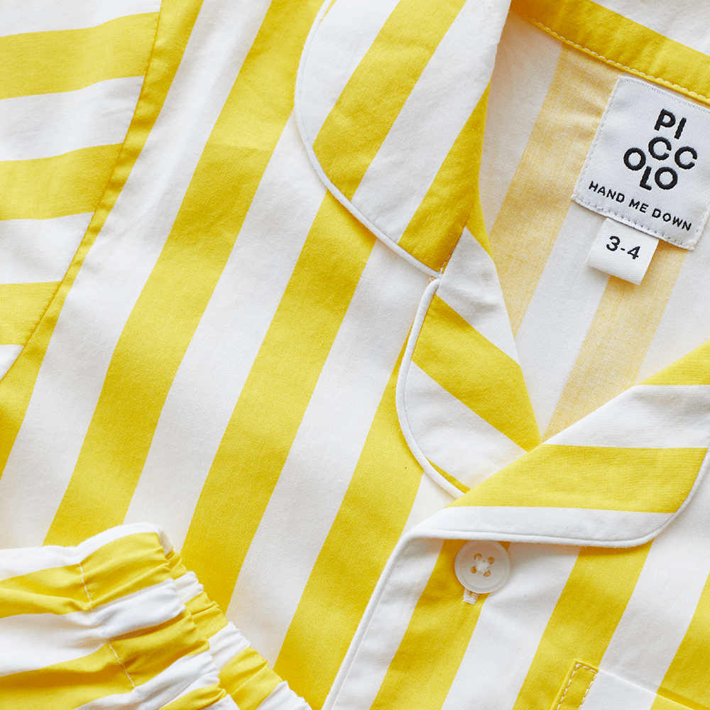 Piccolo Pyjama Short Set - Sunshine Yellow