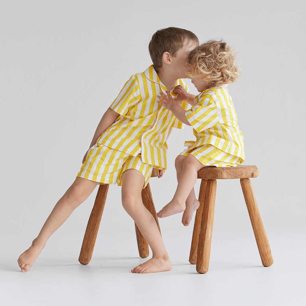 Piccolo Pyjama Short Set - Sunshine Yellow