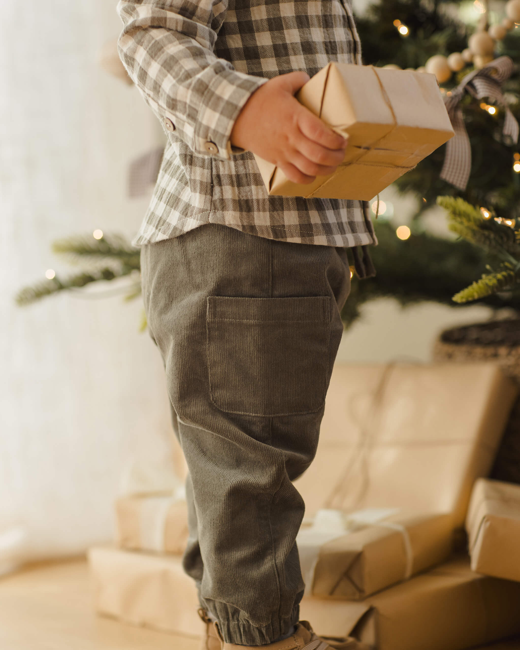 Quincy Mae Milo Shirt - Forest Check