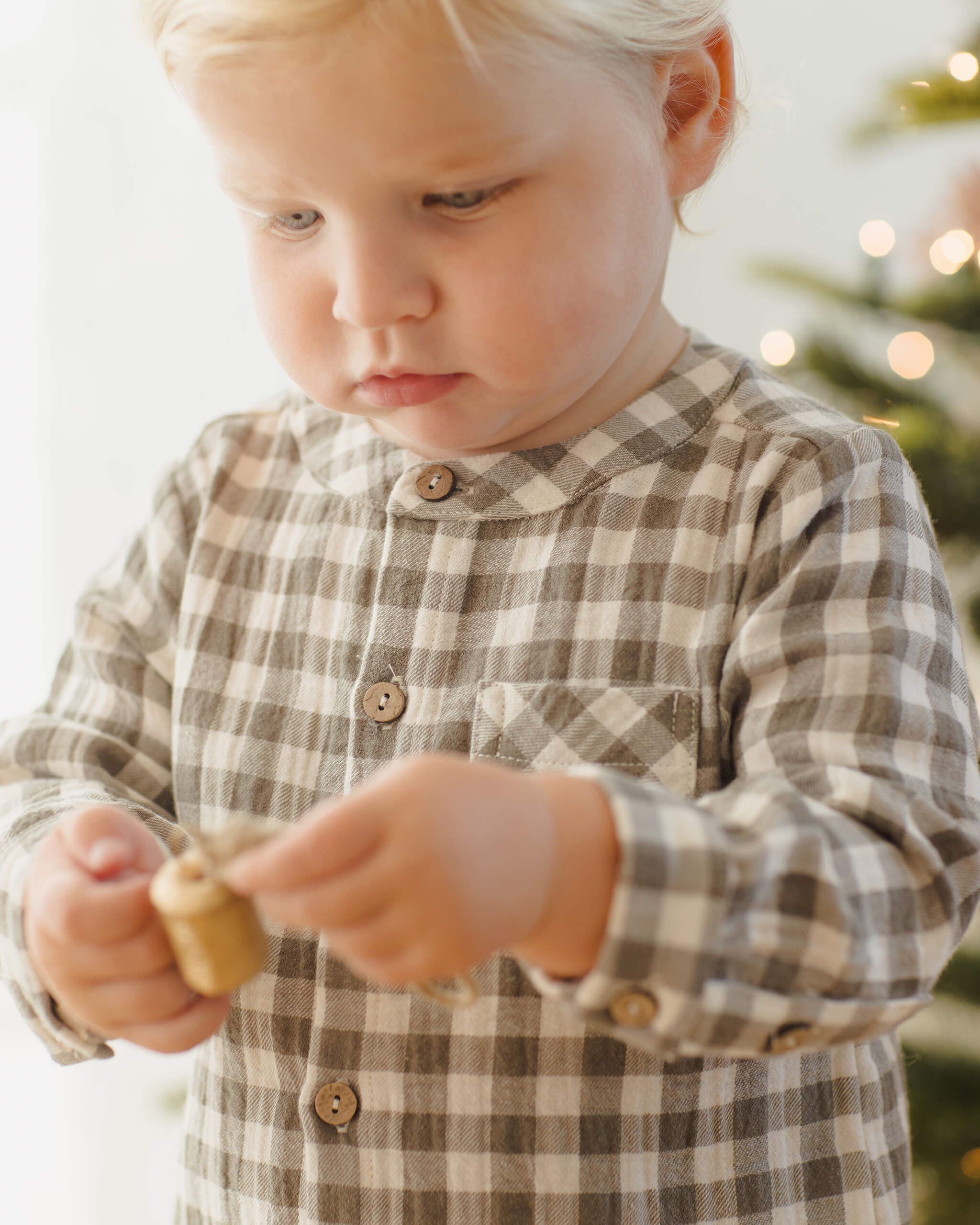 Quincy Mae Milo Shirt - Forest Check