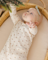 Quincy Mae Pointelle Long John - Holly Berry