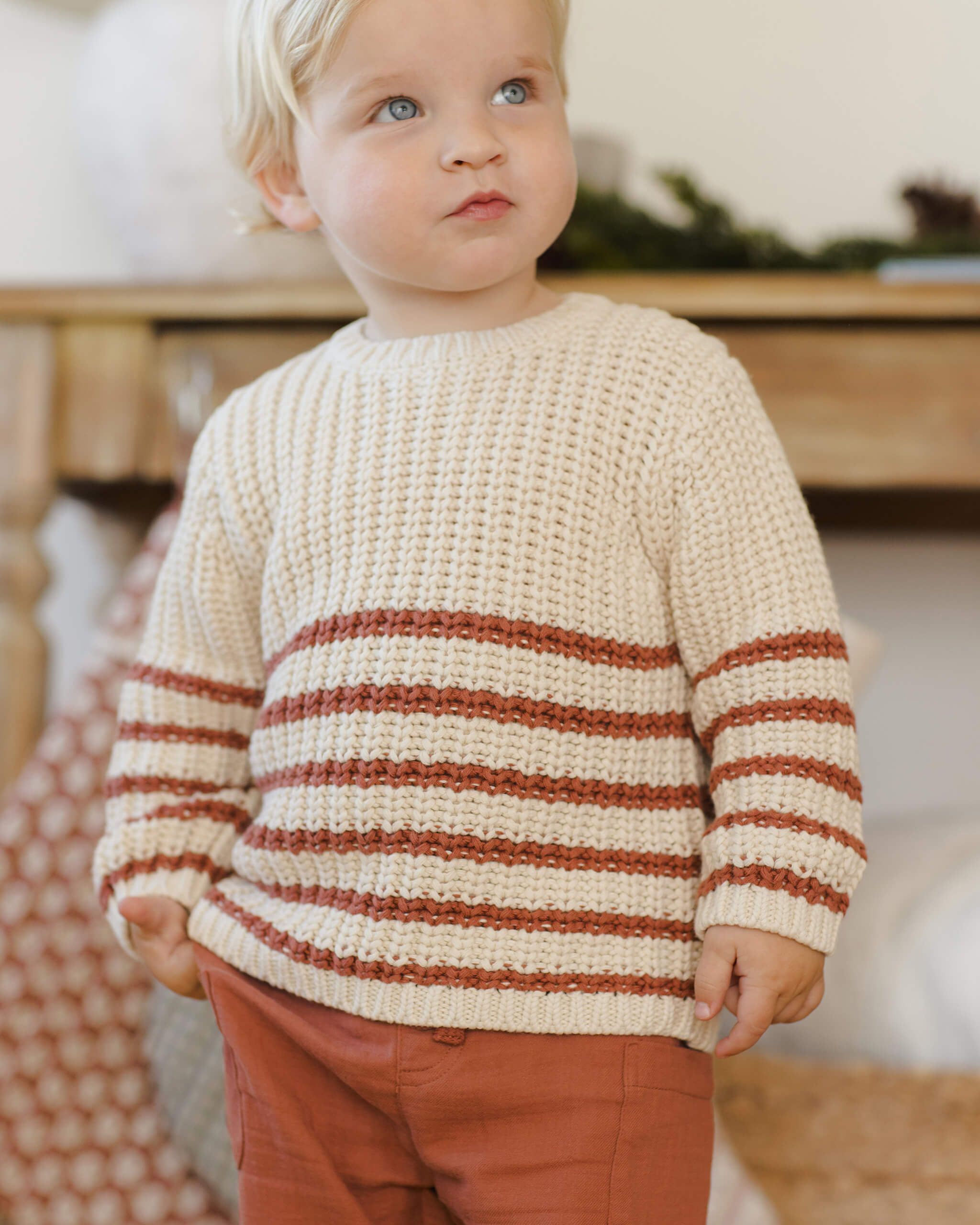 Quincy Mae Rex Sweater - Cranberry