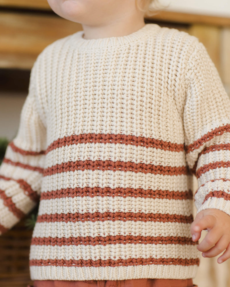 Quincy Mae Rex Sweater - Cranberry