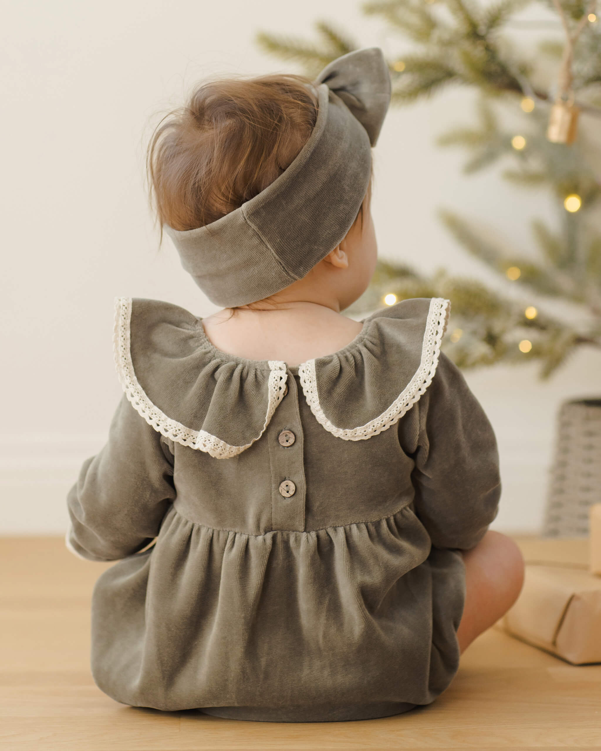 Quincy Mae Wendy Romper - Forest