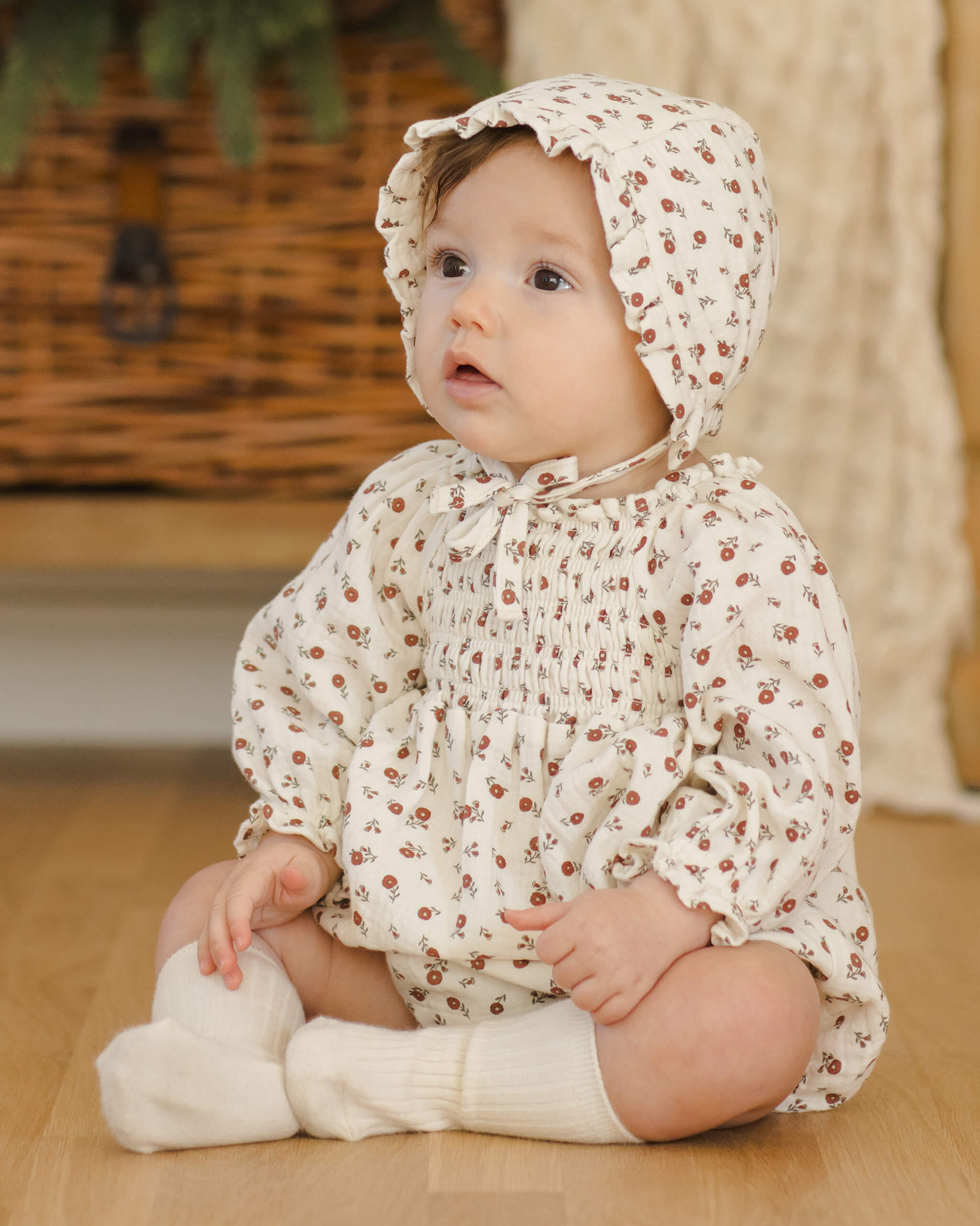Quincy Eden Romper - Winter Ditsy
