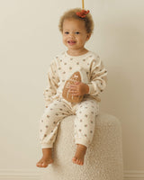 Quincy Mae Velour Relaxed Sweatpant - Holly Berry