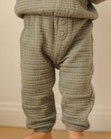 Quincy Mae Textured Sweat Set - Forest