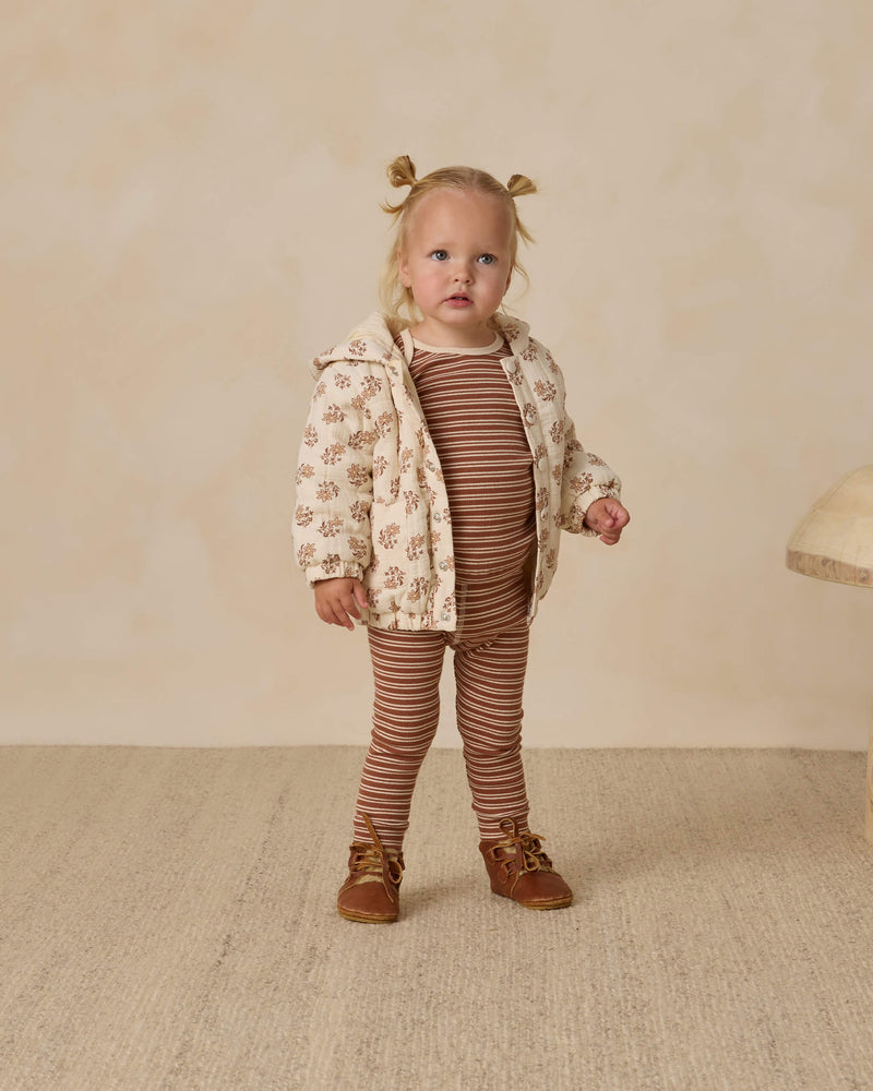 Quincy Mae Hooded Woven Jacket - Daylily