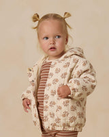 Quincy Mae Hooded Woven Jacket - Daylily