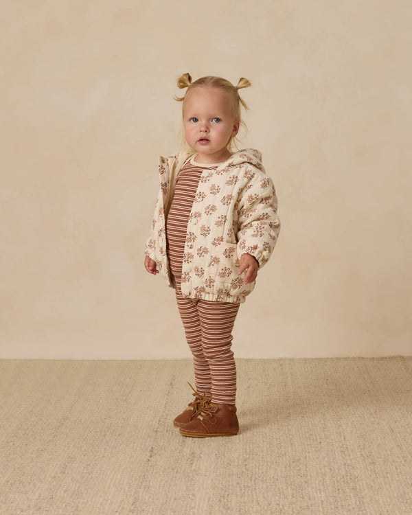 Quincy Mae Hooded Woven Jacket - Daylily