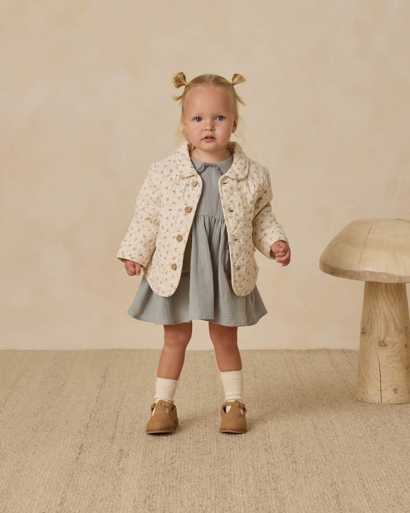 Quincy Mae Quilted Jacket - Bluebell