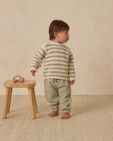 Quincy Mae Rex Sweater - Fern Stripe
