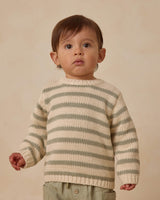 Quincy Mae Rex Sweater - Fern Stripe
