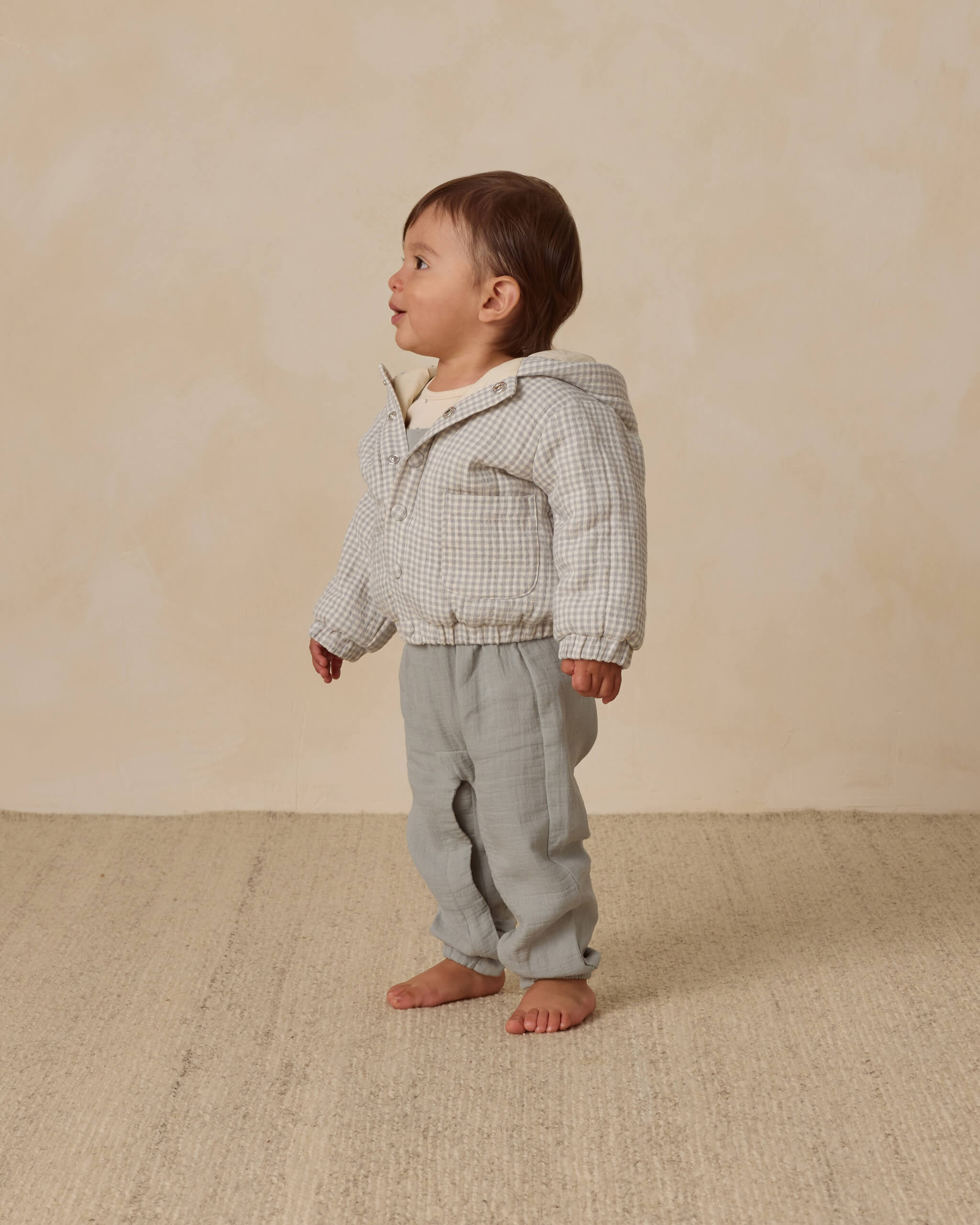 Quincy Mae Baby Overall - Steel Blue