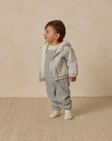Quincy Mae Baby Overall - Steel Blue