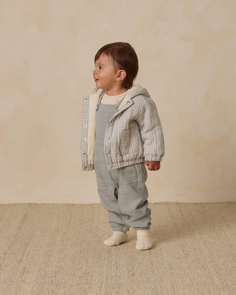 Quincy Mae Baby Overall - Steel Blue