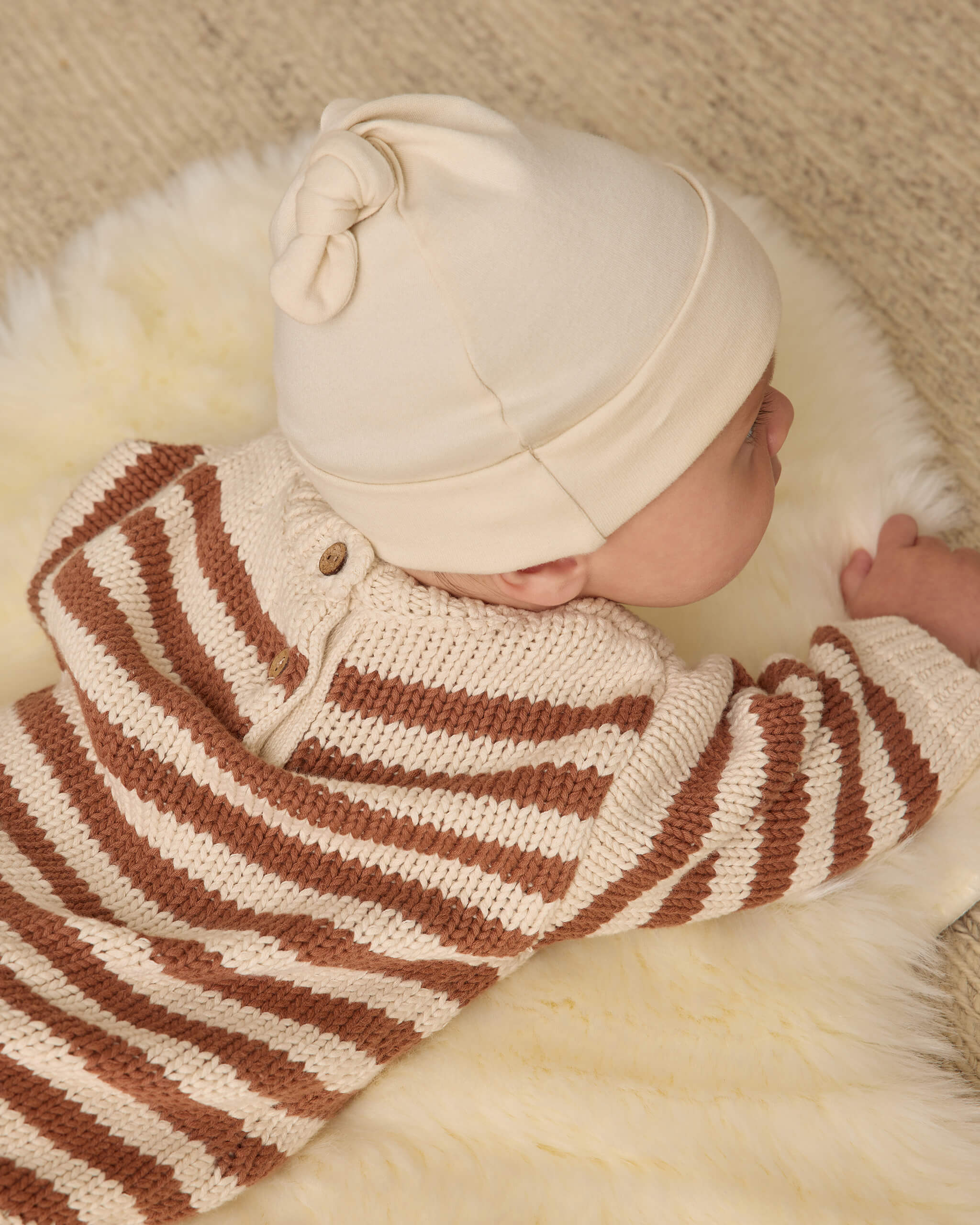 Quincy Mae Rex Romper - Cedar Stripe