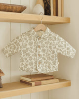 Quincy Mae Quilted Jacket - Green Floral
