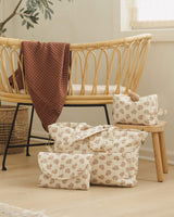 Quincy Mae Diaper Bag + Changing Pad Set - Daylily