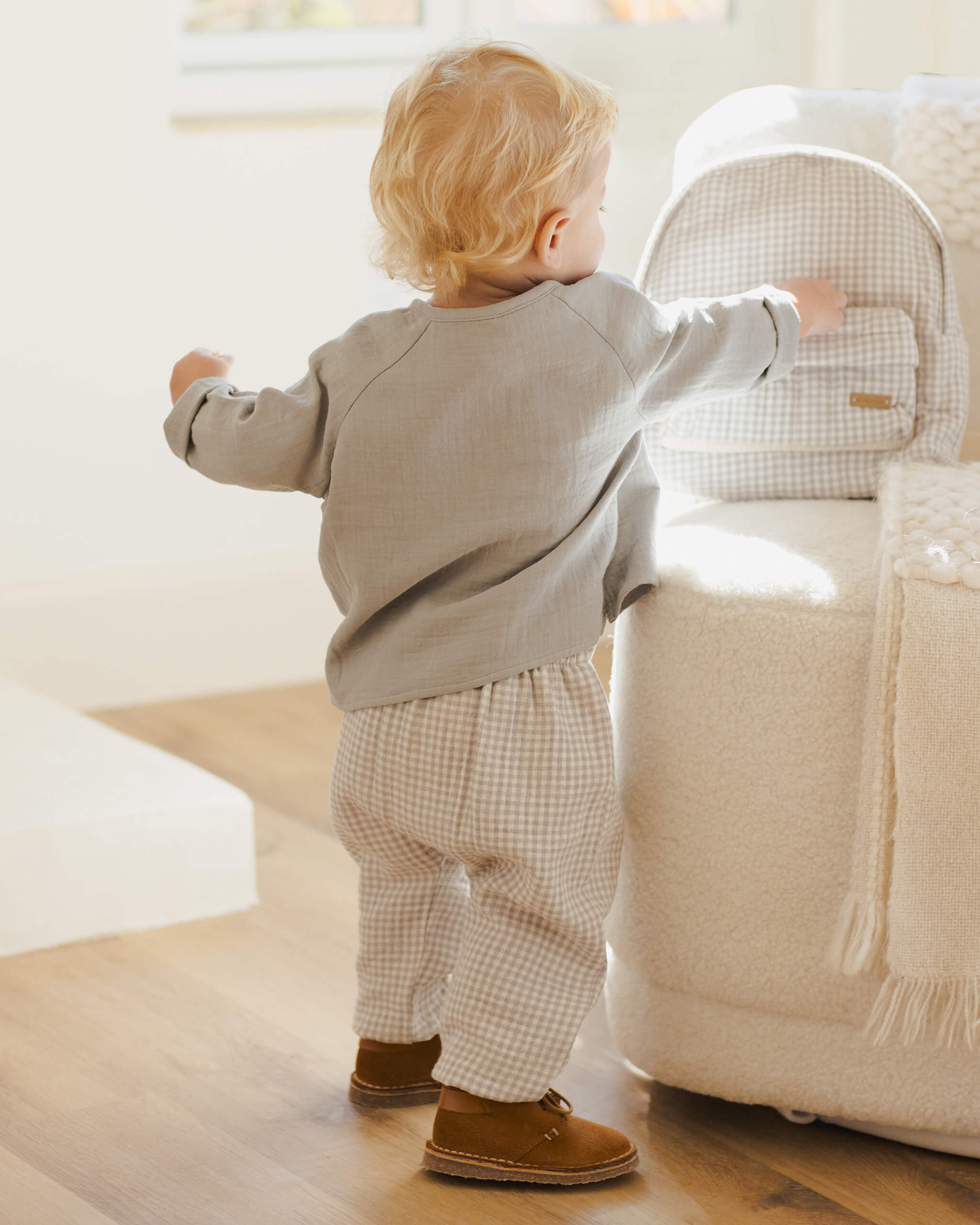 Quincy Mae Zion Shirt - Steel Blue