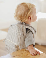 Quincy Mae Mini Backpack - Blue Gingham